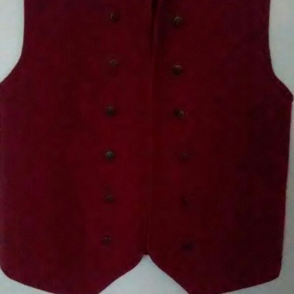 Red wool vest - Picture 2 of 4